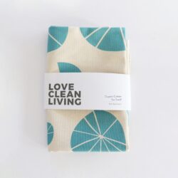 Lily Pad Linen Tea Towel