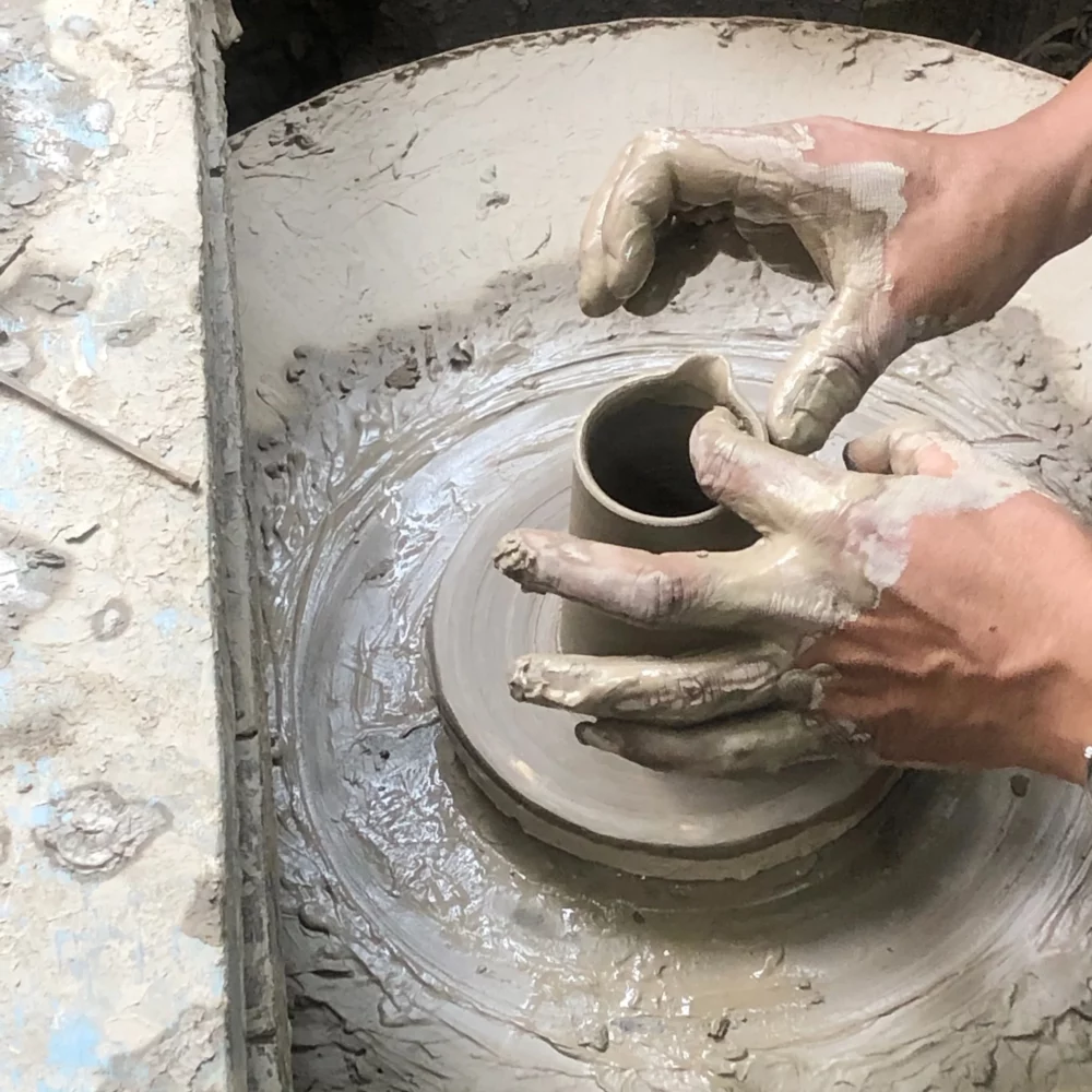AURA QUE – BHAVA Handmade Glazed Minimalist Stoneware Jug